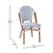Flash Furniture White/Navy PE Rattan Stacking Paris Chair, 2PK 2-SDA-AD642001-F-WHNVY-NAT-GG - alternate 10